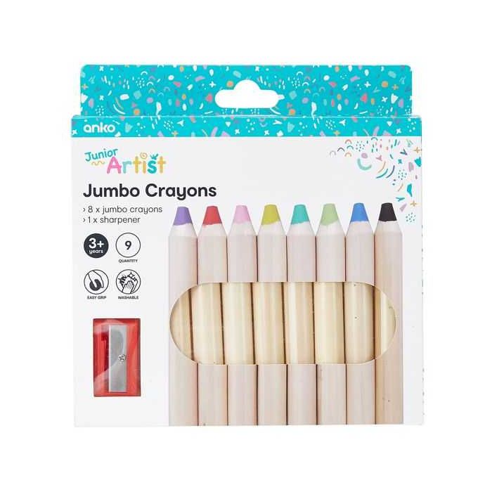 Junior Artist Jumbo Crayons - Anko